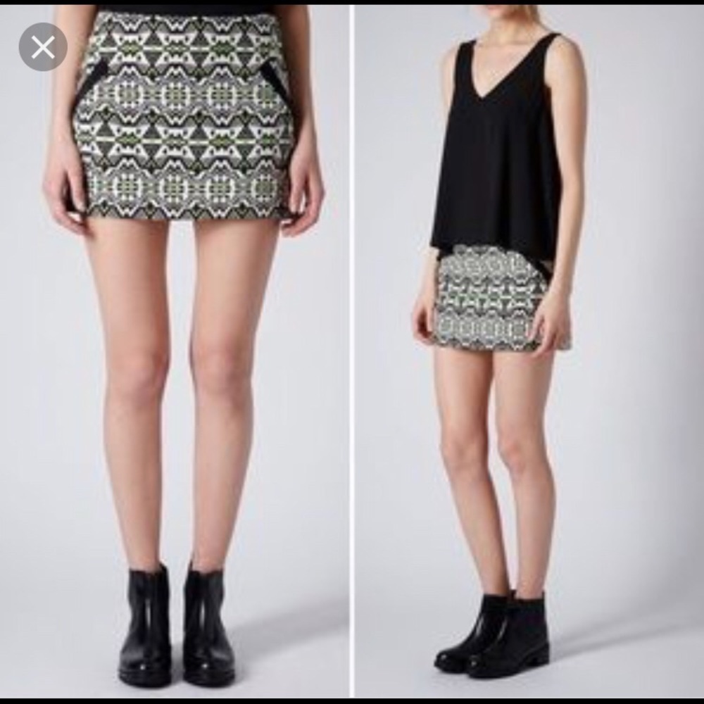 TOP Shop Aztec Print Skirt